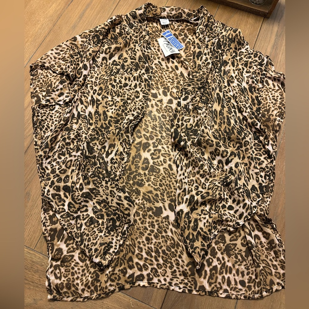 Leopard Print Kimono Cardigan